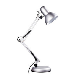Orsina Effortlessly Positioning Of Silver Grey Desk Lamp, Modern And Timeless Design Modern Bedside Table Light - thumbnail 1