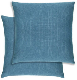 Enhanced Living Pair Of Matrix Teal Textured Cushion Covers - 43X43Cm - Cases Only