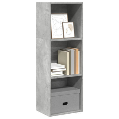 Berkfield Bookcase Concrete Grey 40X30X114 Cm Engineered Wood - image 1