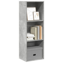 Berkfield Bookcase Concrete Grey 40X30X114 Cm Engineered Wood