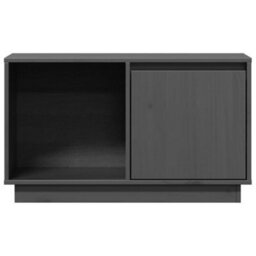 Vidaxl Tv Cabinet Grey 74X35X44 Cm Solid Wood Pine Tv Cabinets - thumbnail 4