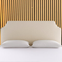 "Urban Textures - Renza Luxury 26"" High Boucle Fabric Upholstered Headboard - Cream"
