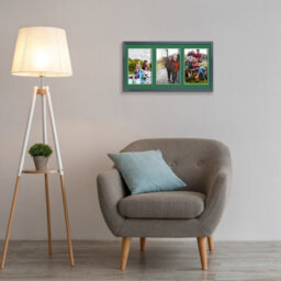 AK Frames 40X20Cm Dark Grey Sleek Multi Photo Frame With Emerald Mount - Holds 3 Apertures (3X) 6X4 Photos - thumbnail 3