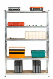 Rhino Racking 180 X 120 X 40Cm - Galvanised - 5 Tier Boltless Heavy Duty Garage Shelving Unit - 1000Kg Load Weight - thumbnail 4