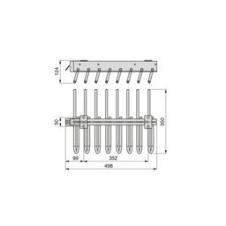 Emuca Pull-Out Trouser Rack, Left, Silver Painted, Steel And Plastic - thumbnail 4