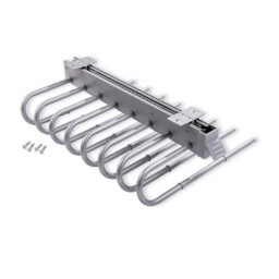 Emuca Pull-Out Trouser Rack, Left, Silver Painted, Steel And Plastic - thumbnail 1