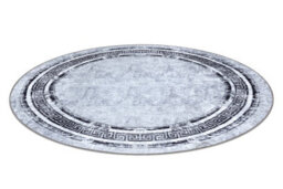 RugsX Miro 51254.802 Circle Washing Carpet Marble, Greek Anti-Slip - Grey /   Circle 160 Cm - thumbnail 3