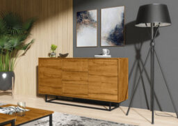 Vista Loft Sideboard 140Cm Industrial Dark Oak - Creative Furniture - thumbnail 5