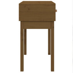 Berkfield Console Table Honey Brown 76.5X40X75 Cm Solid Wood Pine - thumbnail 5