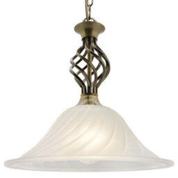 Long Life Lamps Company Vintage Antique Brass Ceiling Pendant Light Frosted Glass Fixture Chain Suspended H3123