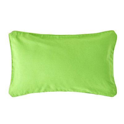 Homescapes Cotton Plain Green Rectangular Cushion Cover, 30 X 50 Cm - image 1