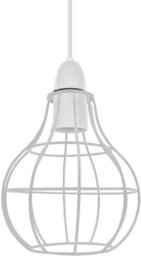 2 Pack Of White Modern Easy Fit Metal Wire Cage Pendant Lighting Ceiling Light Shade Indoor Pendant Light Shade Lamp Shade(2 Pack) - thumbnail 8