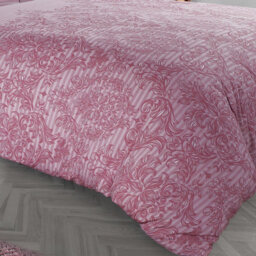 Gc Gaveno Cavailia Royal Damask Duvet Cover Bedding Set Blush Pink Super King 3Pc With Reversible Damask Printed Quilt Cover - thumbnail 3