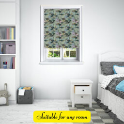 Lister Cartwright Jungle Design Blackout Roller Blinds Easy Fit Child Safety Included (Lichen, 120 X140 Cm) - thumbnail 4
