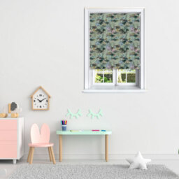 Lister Cartwright Jungle Design Blackout Roller Blinds Easy Fit Child Safety Included (Lichen, 120 X140 Cm) - thumbnail 2
