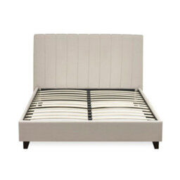 Oakham Hazel Oatmeal Linen Upholstered Bed Frame -  Double (135Cm) - thumbnail 3