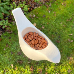 GardenSkill Ceramic Garden Wild Bird Seed Feeder With Mounting Ground Pole - Large - thumbnail 3