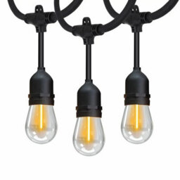 Xample Feit 48Ft 24 Led String Lights Outdoor Indoor Weatherproof Warm White Connectable Patio Garden Decorative Lighting Set - thumbnail 1