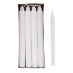 "SolaDirect White Table Household Dinner Tapered Candles, Decorative Household Candles, 6 Hours Burning Time, 18Cm / 7"" Long (Pack Of 24)" - thumbnail 5