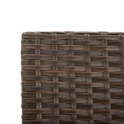 Berkfield Durable Garden Bench With Cushions Brown 176 Cm Poly Rattan - thumbnail 8