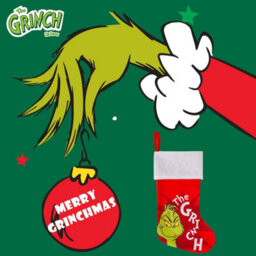 Grinch Christmas Stocking 40Cm X 26Cm White Cuff Sigle Grinch X 1 - thumbnail 6