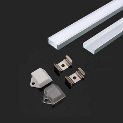 V-Tac Vt-9327 Milky Aluminum Profile For Led Striplights - 2M Length