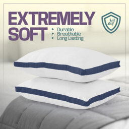 Nod Off Pillows 2 Pack Bed Pillow For Back Hotel Quality Pillows Bounce Back Pillow Bed Pillow For Back, Stomach Or Side Sleepers - thumbnail 4