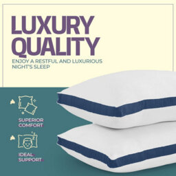 Nod Off Pillows 2 Pack Bed Pillow For Back Hotel Quality Pillows Bounce Back Pillow Bed Pillow For Back, Stomach Or Side Sleepers - thumbnail 2