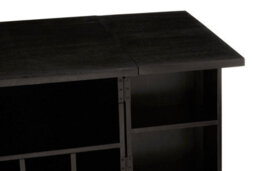 Orsina Elegant Design Bar Unit, Sustainable Crafted Unique Bar Unit, Exceptional Storage Drinks Display Cabinet - thumbnail 6