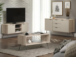 Core Products Augusta Driftwood 2 Door Wide Screen Tv Unit H57.0Cm X W114.5Cm X D39.5Cm - thumbnail 5