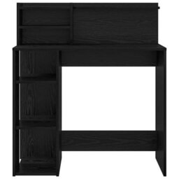 Berkfield Desk With Storage Black Oak 90X48X101.5 Cm Engineered Wood - thumbnail 4