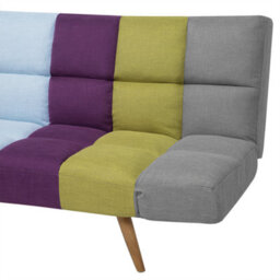 Beliani Sofa Bed 2 Seater Ingaro Fabric Multicolour - thumbnail 7