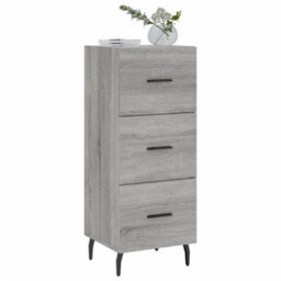 Berkfield Modern Sideboard Grey Sonoma 34.5X34X90 Cm Engineered Wood - thumbnail 3