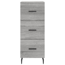 Berkfield Modern Sideboard Grey Sonoma 34.5X34X90 Cm Engineered Wood - thumbnail 6