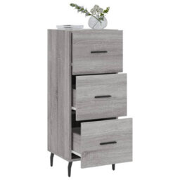 Berkfield Modern Sideboard Grey Sonoma 34.5X34X90 Cm Engineered Wood - thumbnail 4