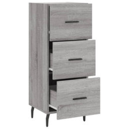 Berkfield Modern Sideboard Grey Sonoma 34.5X34X90 Cm Engineered Wood - thumbnail 5