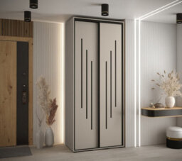 Arte Elegant Dakota Viii Sliding Door Wardrobe 1100mm - Compact Storage With Hanging Rails, And Shelves H2350mm D600mm - thumbnail 2