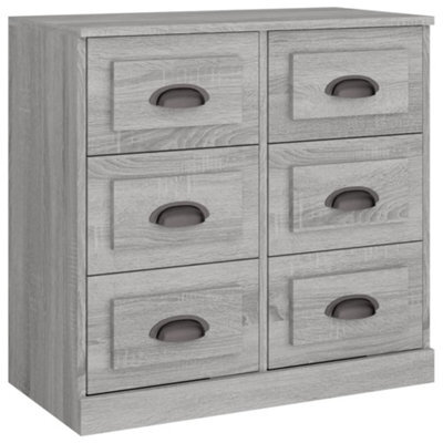 Berkfield Classic Sideboard Grey Sonoma 70X35.5X67.5 Cm Engineered Wood - image 1