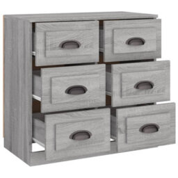 Berkfield Classic Sideboard Grey Sonoma 70X35.5X67.5 Cm Engineered Wood - thumbnail 8