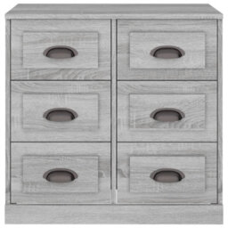 Berkfield Classic Sideboard Grey Sonoma 70X35.5X67.5 Cm Engineered Wood - thumbnail 6