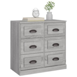 Berkfield Classic Sideboard Grey Sonoma 70X35.5X67.5 Cm Engineered Wood - thumbnail 4