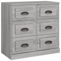 Berkfield Classic Sideboard Grey Sonoma 70X35.5X67.5 Cm Engineered Wood - thumbnail 1