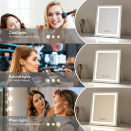 Fascinate Hollywood Vanity Mirror Dimmable 3-Colour Modern Strip Led 25X30Cm - thumbnail 2