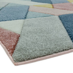 Modern Easy To Clean Geometric Rug For Living Room-80Cm X 150Cm - thumbnail 2