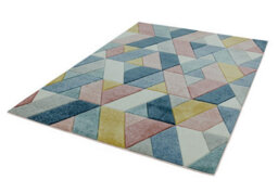 Modern Easy To Clean Geometric Rug For Living Room-80Cm X 150Cm - thumbnail 3