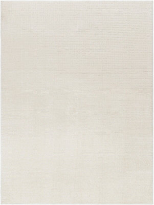 Livabliss Freud-Modern Ivory Off-White High Pile Living Dining Bedroom Rug 200 X 275 Cm Easy Care, Non Shedding - image 1