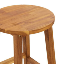 Berkfield 3 Piece Bar Set Solid Wood Acacia - thumbnail 6