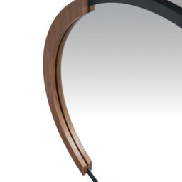 Angel Cerda Round Green Mdf Wood Wall Mirror - thumbnail 4