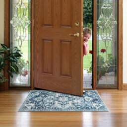 Ameha Non Slip Cashmere Door Rug Floor Mats , Stylish, And Pet-Friendly Indoor/outdoor Mat (Tranquil, 60X110 Cm) - thumbnail 5