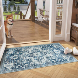 Ameha Non Slip Cashmere Door Rug Floor Mats , Stylish, And Pet-Friendly Indoor/outdoor Mat (Tranquil, 60X110 Cm) - thumbnail 4